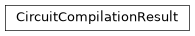 Inheritance diagram of iqm.cpc.interface.circuit_execution.CircuitCompilationResult